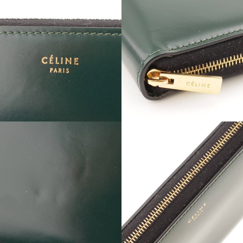 Celine Long Wallet Multi Green Function Zip Large - image 8